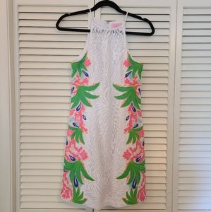 Lilly Pulitzer white halter mini dress, size 2